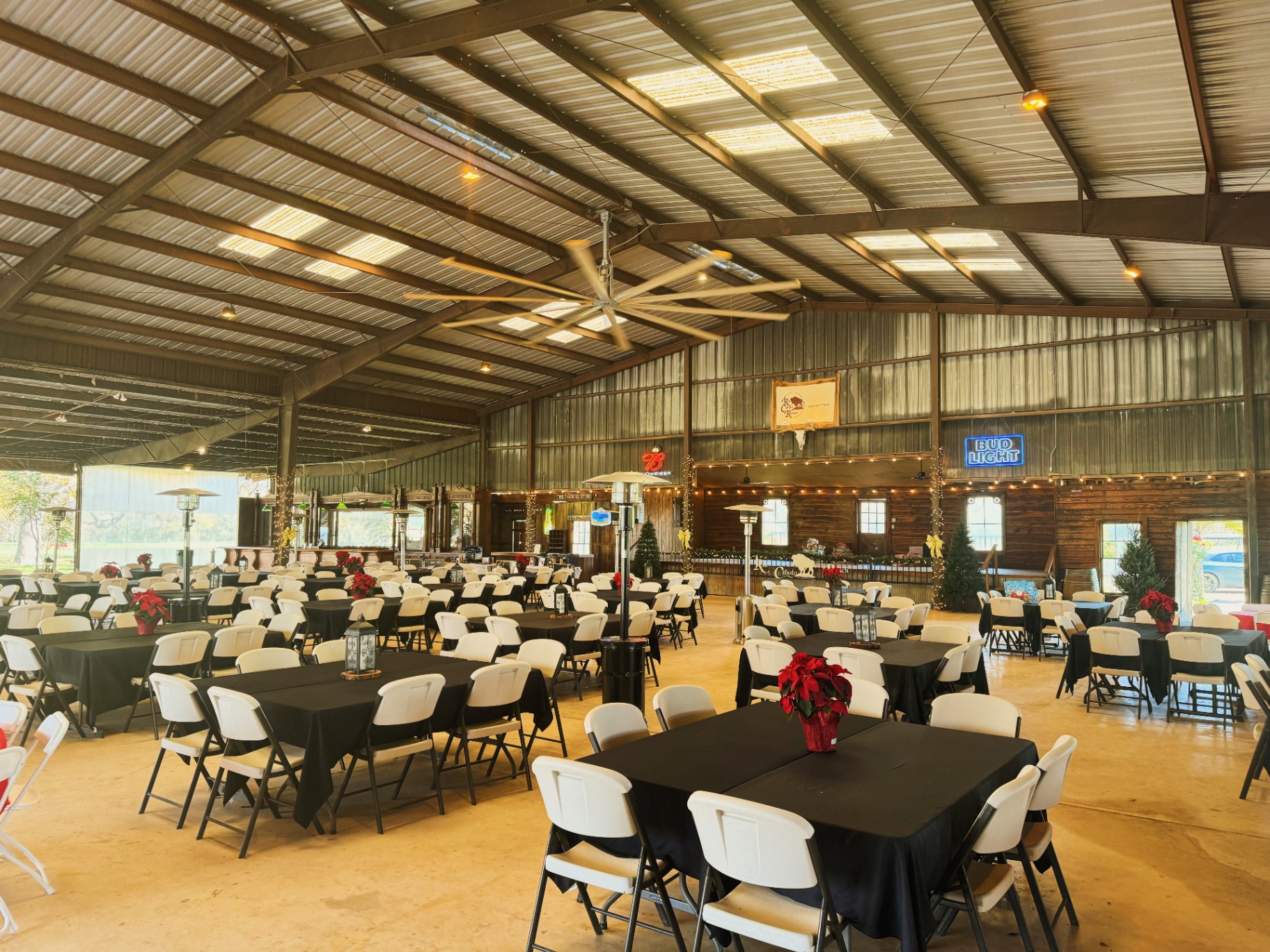 The Corral - full venue with tables setup