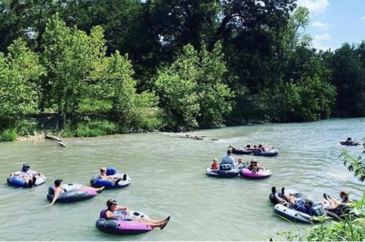 San Marcos River at Son's River Ranch - perfect for family tubing