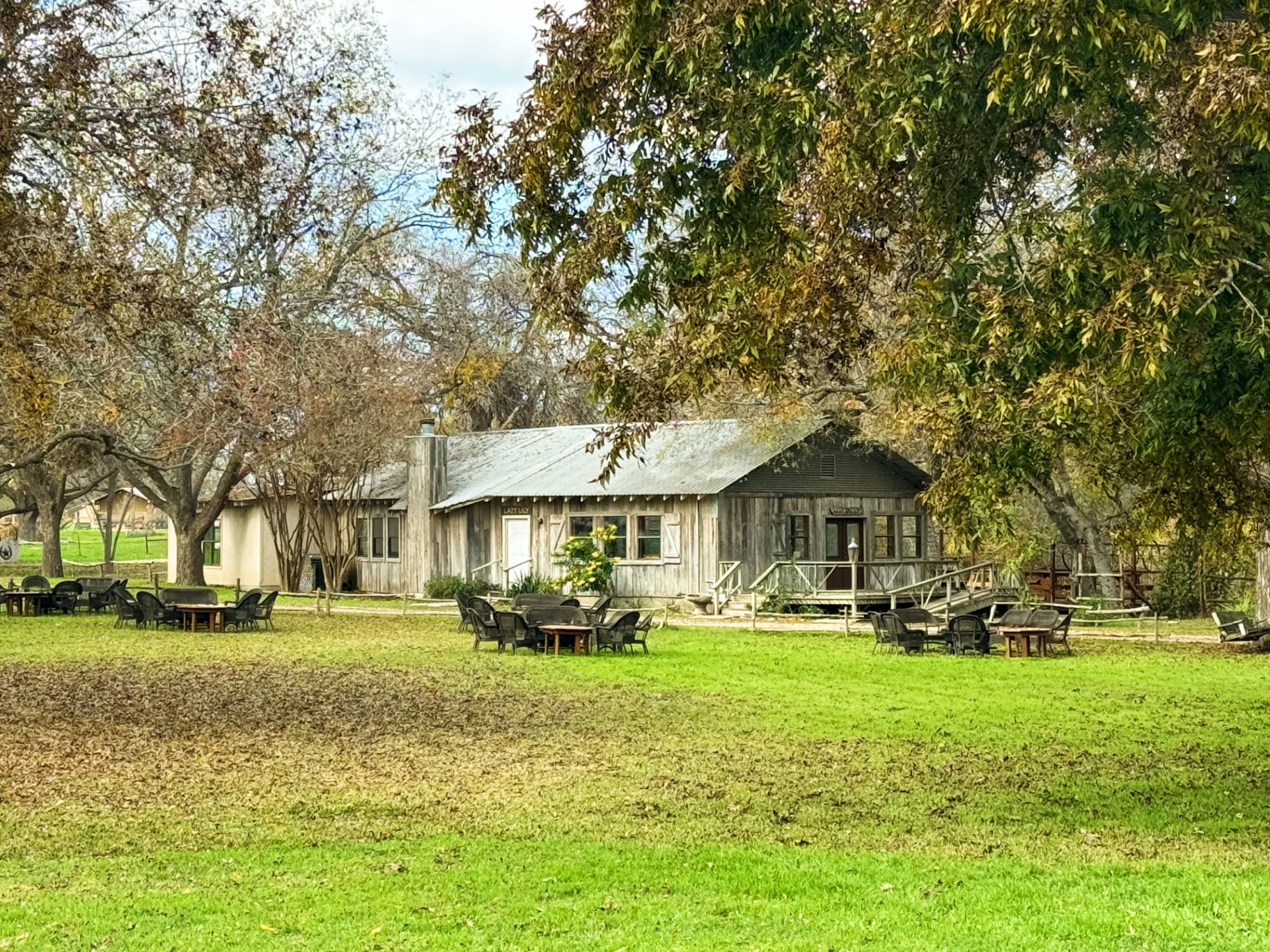 The Lily House - exterior view with outdoor seating