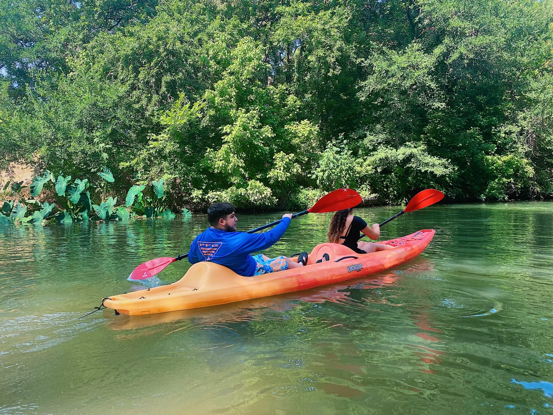 Family kayak rental near San Antonio