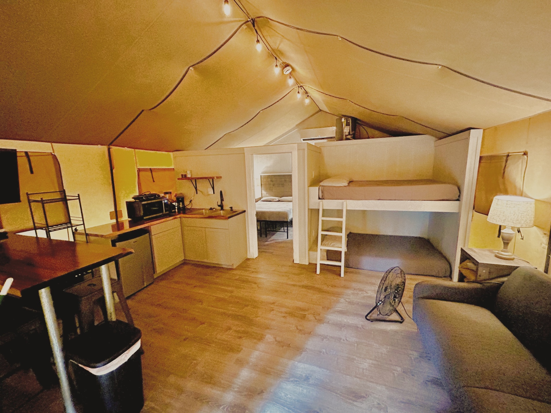 Safari Cabin full interior view