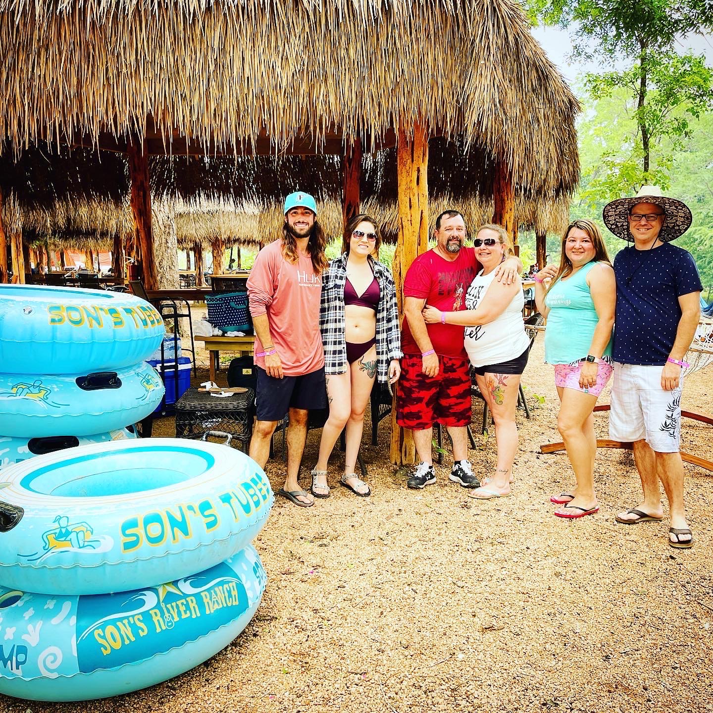 Relaxing in a hammock at Son's River Ranch riverside cabana